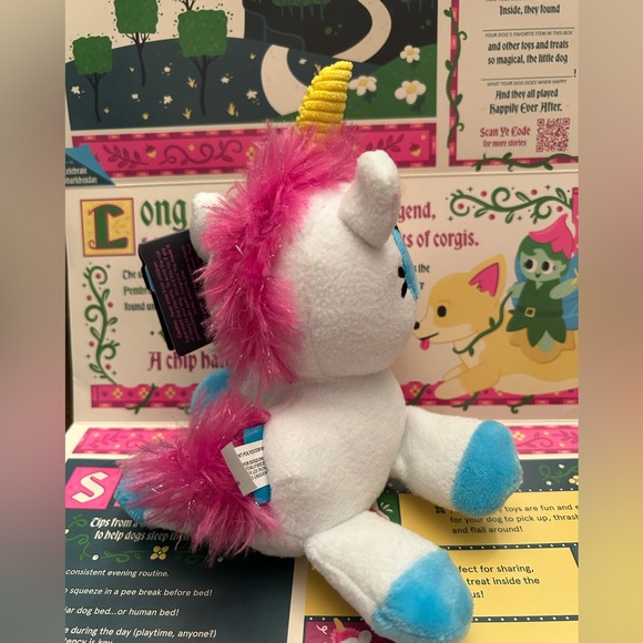 Bark Box Fairy Tails Bob the Barking Unicorn Dog Toy - Picture 6 of 9